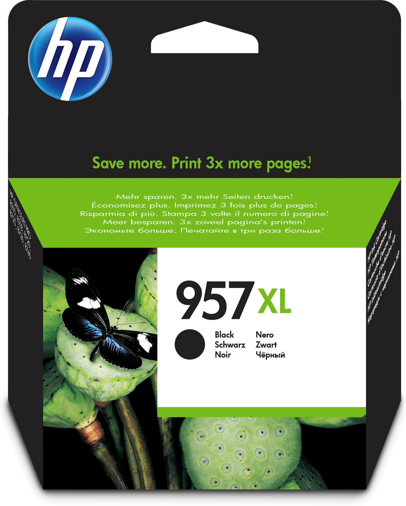 HP L0R40AE/957XL Ink cartridge black high-capacity. 3K pages 63.5ml fo