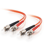 C2G 15m ST/ST fibre optic cable Orange