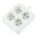 LOGON PROFESSIONAL 4-WY POWER SRIP: WHIE -