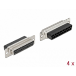 DeLOCK D-Sub 25 pin crimp female, metal, 4 pieces