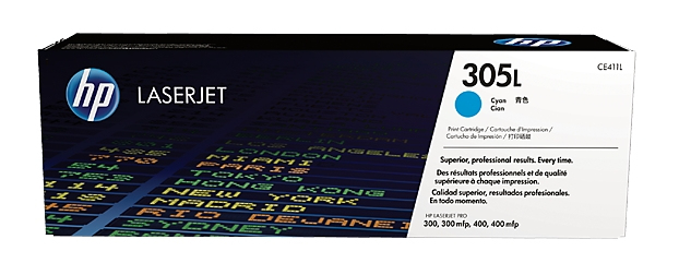 HP CE411L/305L Toner cartridge cyan economy, 1.4K pages ISO/IEC 19798 for HP LaserJet M 375