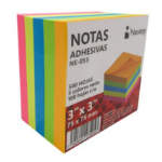 NEXTEP NOTA ADHESIVA NEXTEP 3X3 NEON  C/500 HJ -
