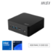 MSI Cubi NUC 1M Intel Core 3 100U Desktop PC, NUC, SFF, Mini Computer, HTPC, (8GB RAM, 512GB Storage, Windows 11 PRO), UHD Graphics/DDR5/Dual ThunderBolt 4/Dual HDMI/Dual LAN/WiFi 6E/BT 5.3/VESA