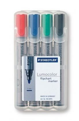 Image of Staedtler 356 WP4 marker 4 pc(s) Black, Blue, Green, Red