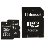 Intenso Doppelpack microSDHC 32GB UHS-I Premium inkl. SD-Adapter - High Capacity SD (MicroSDHC) Class 10