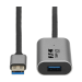 Tripp Lite U330-10M-AL USB cable USB 3.2 Gen 1 (3.1 Gen 1) 393.7" (10 m) USB A 5 Gbit/s Black, Gray