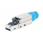 Intellinet Cat8.1 40G Shielded Toolless RJ45 Modular Field Termination Plug, For Easy and Quick High-quality Cable Assembly, Ideal for Data Centers, STP, for Solid & Stranded Wire, Gold-plated Contacts, Metal Housing