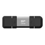 Silicon Power SP128GBUC3C51V1S USB flash drive 128 GB USB Type-A / USB Type-C 3.2 Gen 1 (3.1 Gen 1) Black, Silver