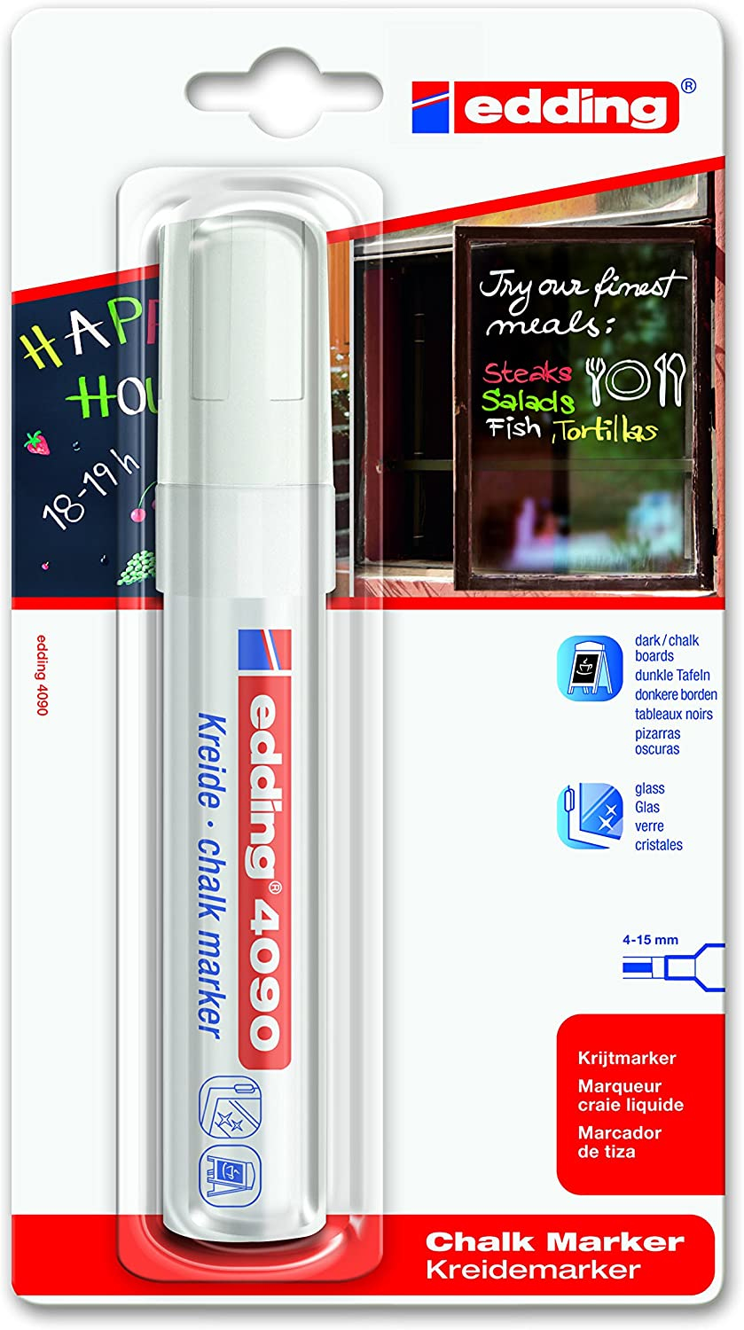 Edding 4090 chalk marker White Chisel 1 pc(s)