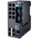 Moxa EDS-4012-8P-4GS-LVA network switch Managed L2 Fast Ethernet (10/100) Power over Ethernet (PoE) Black, Green
