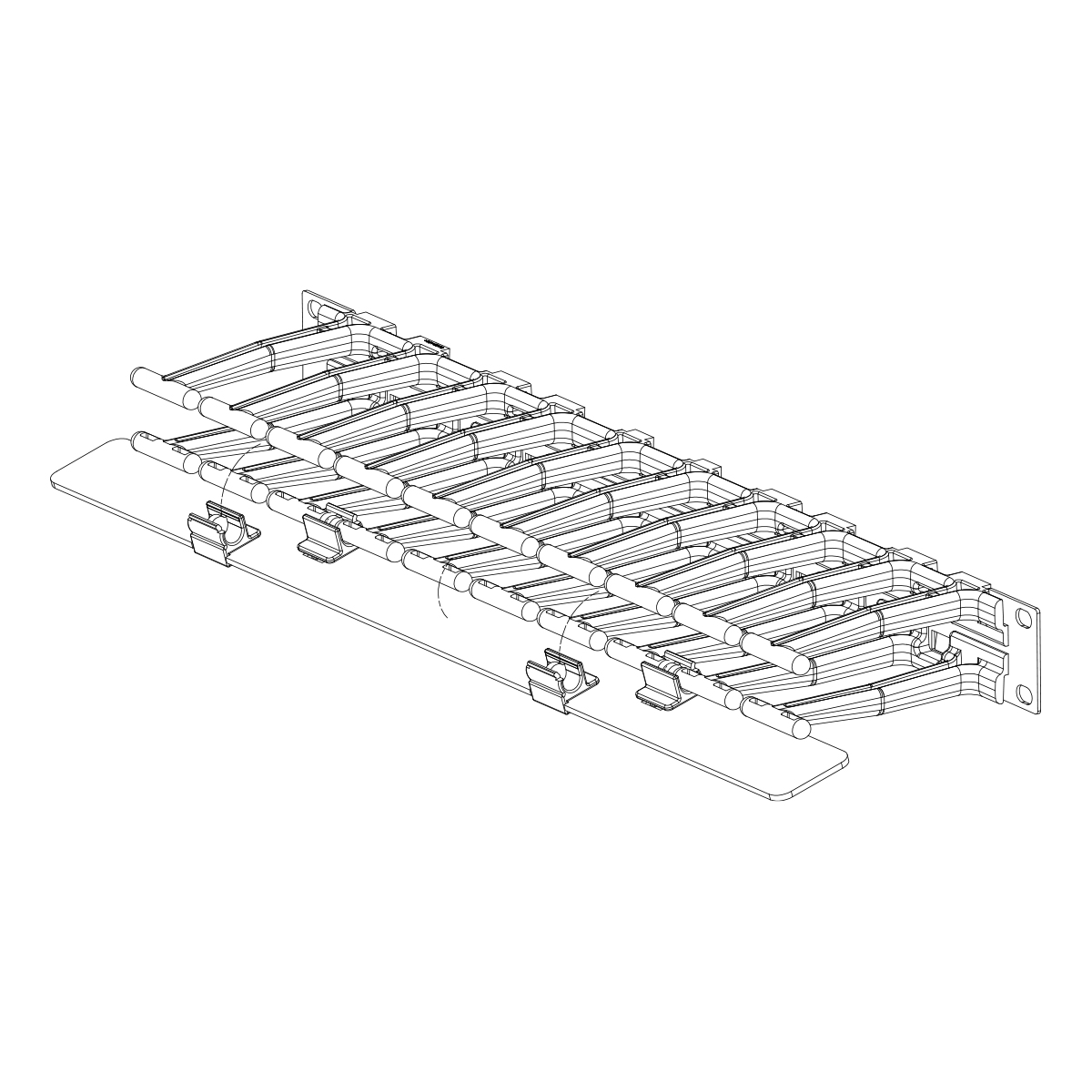 Vertiv CM-27 rack accessory Cable organizer