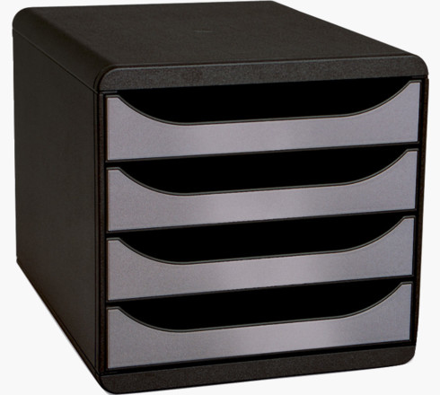 Exacompta 310438D office drawer unit Black