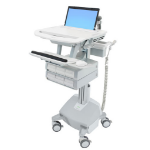 Ergotron SV44-1162 Aluminium, Grey, White Laptop Multimedia cart