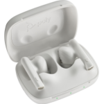 POLY Voyager Free 60 UC White Sand Earbuds +BT700 USB-C Adapter +Basic Charge Case