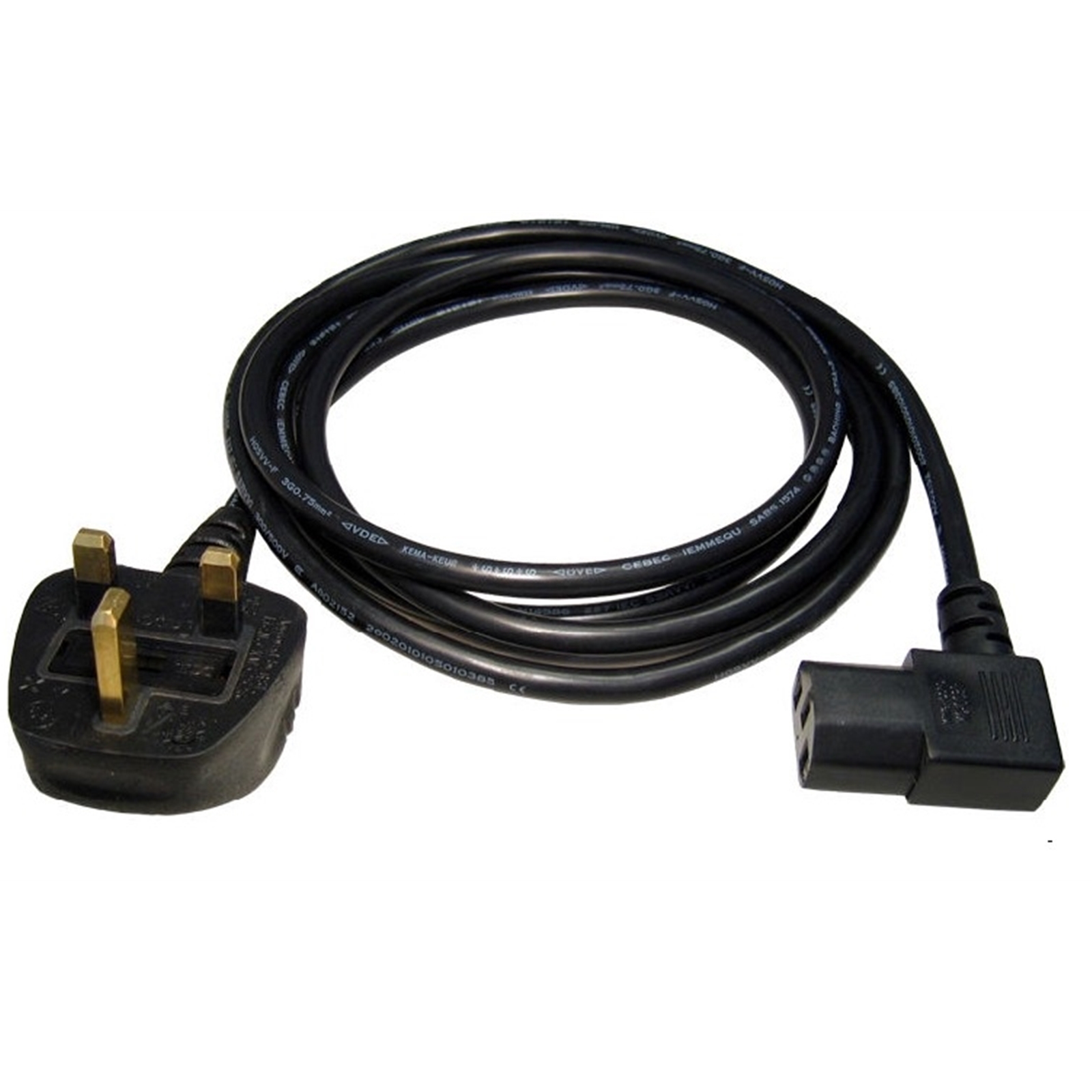 Image of TARGET UK Mains to Right-Angled IEC C13 Kettle 1.8m Black OEM...