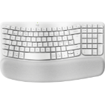 Logitech Wave Keys keyboard Office RF Wireless + Bluetooth QWERTY Danish, Finnish, Norwegian, Swedish White