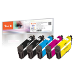 Peach PI200-835 inktcartridge 5 stuk(s) Compatibel Zwart, Cyaan, Magenta, Geel