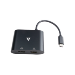 V7 V7UC-2HDMI-BLK USB grafische adapter 3840 x 2160 Pixels Zwart