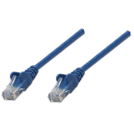 Intellinet Network Patch Cable, Cat6, 2m, Blue, CCA, U/UTP, PVC, RJ45, Gold Plated Contacts, Snagless, Booted, Lifetime Warranty, Polybag