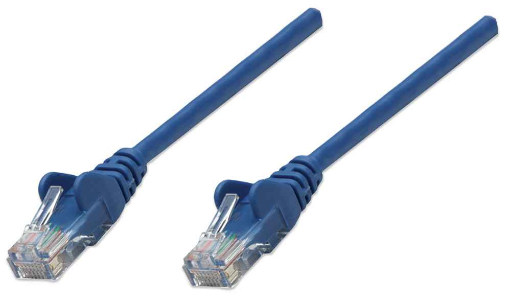 Image of Intellinet Network Patch Cable, Cat6, 0.5m, Blue, CCA, U/UTP, PVC,...
