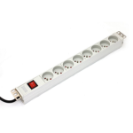 Digitus A-19-STRIP-2-IMP power distribution unit (PDU) 8 AC outlet(s) 1U White