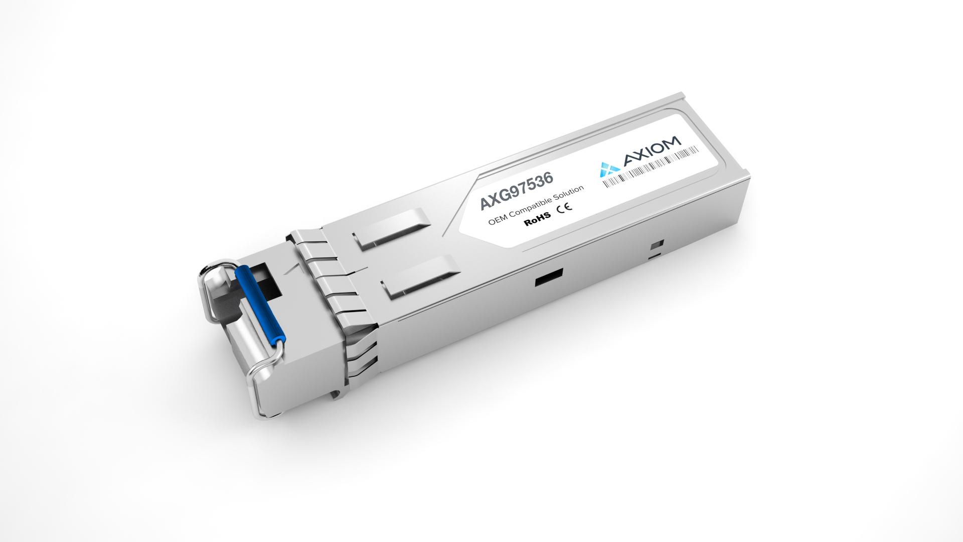 Axiom AXG97536 Compatible 1G SFP 80 km TAA Compliant Transceiver Axiom AXG97536 Compatible 1G SFP 80 km TAA Compliant Transceiver