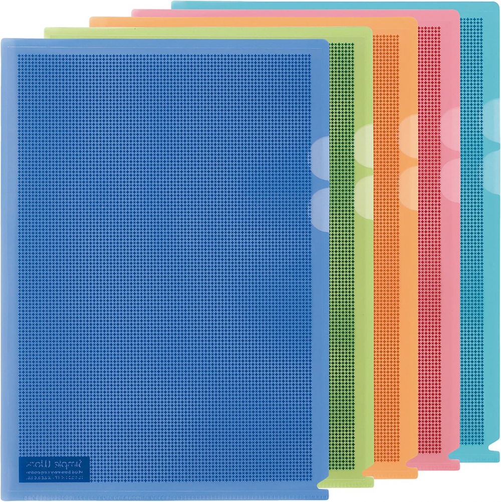 Plus By Pentel 5 Pack Camouflage A4 Polypropylene Folders Assorted thumbnail