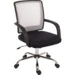 Teknik Star Mesh Back Task Office Chair White/Black - 6910WHI DD