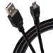 Maplin USB-A to Micro USB-B Male Cable - Black - 3m
