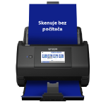 Epson WorkForce ES-580W, A4 automatische duplexscanner met Wi-Fi en gebruiksvriendelijk touchscreen
