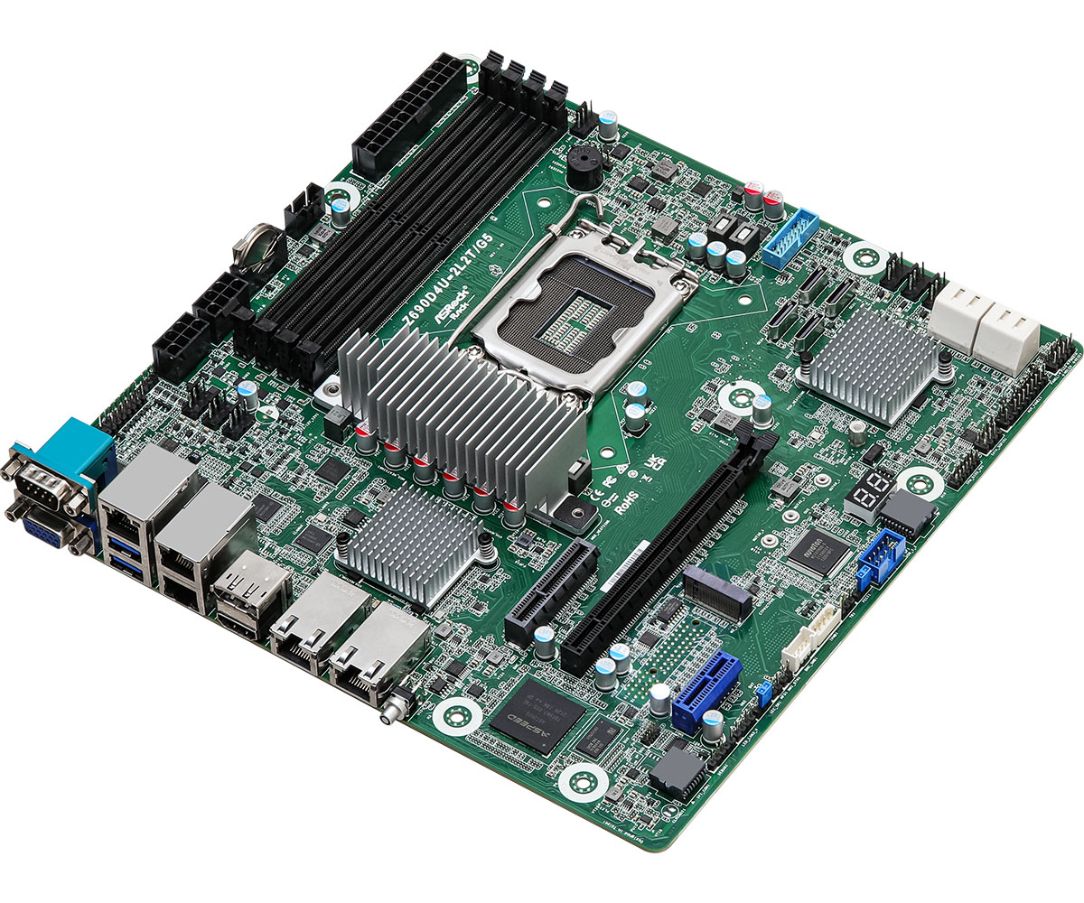 Asrock Z690D4U-2L2T/G5 motherboard Intel Z690 LGA 1700 micro ATX, 0 in ...