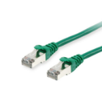 Equip Cat.6A S/FTP Patch Cable, Green, 0.15m