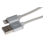 Maplin AAL-03004SI mobile phone cable Silver 1 m USB A Lightning