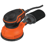 Black & Decker KA199-QS portable sander Disc sander 14000 RPM Black, Orange 240 W