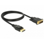 DeLOCK 85312 video cable adapter 1 m DisplayPort DVI-D Black