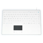 Aitmon French Medical Sealed IP-68 Silicone Touchpad Keyboard White