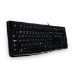 Logitech K120 keyboard USB QWERTZ Slovakian Black
