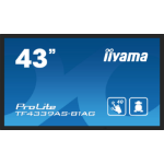 iiyama TF4339AS-B1AG Signage Display Digital signage flat panel 108 cm (42.5") LED 500 cd/m² 4K Ultra HD Black Touchscreen Built-in processor Android 24/7