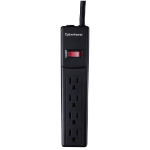 CyberPower CSB404 surge protector Black 4 AC outlet(s) 125 V 47.2" (1.2 m)