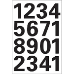 HERMA Numbers 25mm 0-9 weatherproof film black 1 sheet self-adhesive symbol