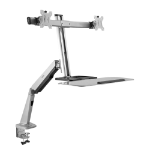 Rocstor Y10N029-S1 monitor mount / stand 32" Silver Desk