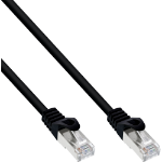 InLine Patch Cable F/UTP Cat.5e black 10m