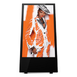 Allsee Technologies OAB43HD8-CW Signage Display Digital A-board 109.2 cm (43") 700 cd/m² Full HD Black Built-in processor Android 7.1