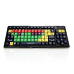 Accuratus KYB-M2MIX-LCUHBT keyboard RF Wireless + Bluetooth QWERTY UK English Multicolour