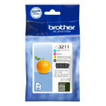 Brother LC-3211VAL Ink cartridge multi pack Bk,C,M,Y Blister, 4x200 pages ISO/IEC 19752 Pack=4 for Brother DCP-J 772