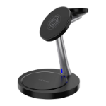 Acteck Energon S-Mate CI740 Audífonos, Smartphone, Reloj inteligente Negro USB Cargador inalámbrico Interior