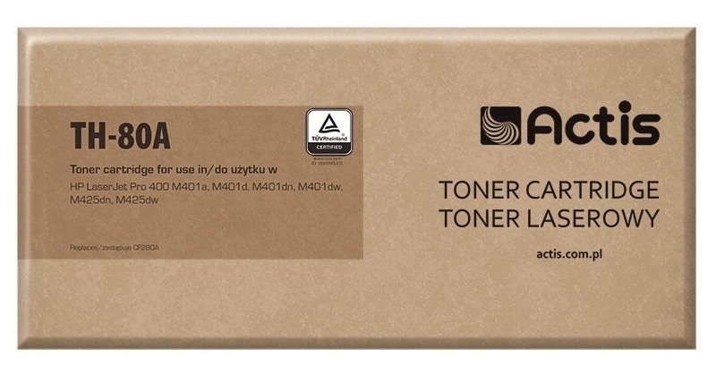Actis TH-80A toner (replacement for HP 80A CF280A; Standard; 2700 pages; black)