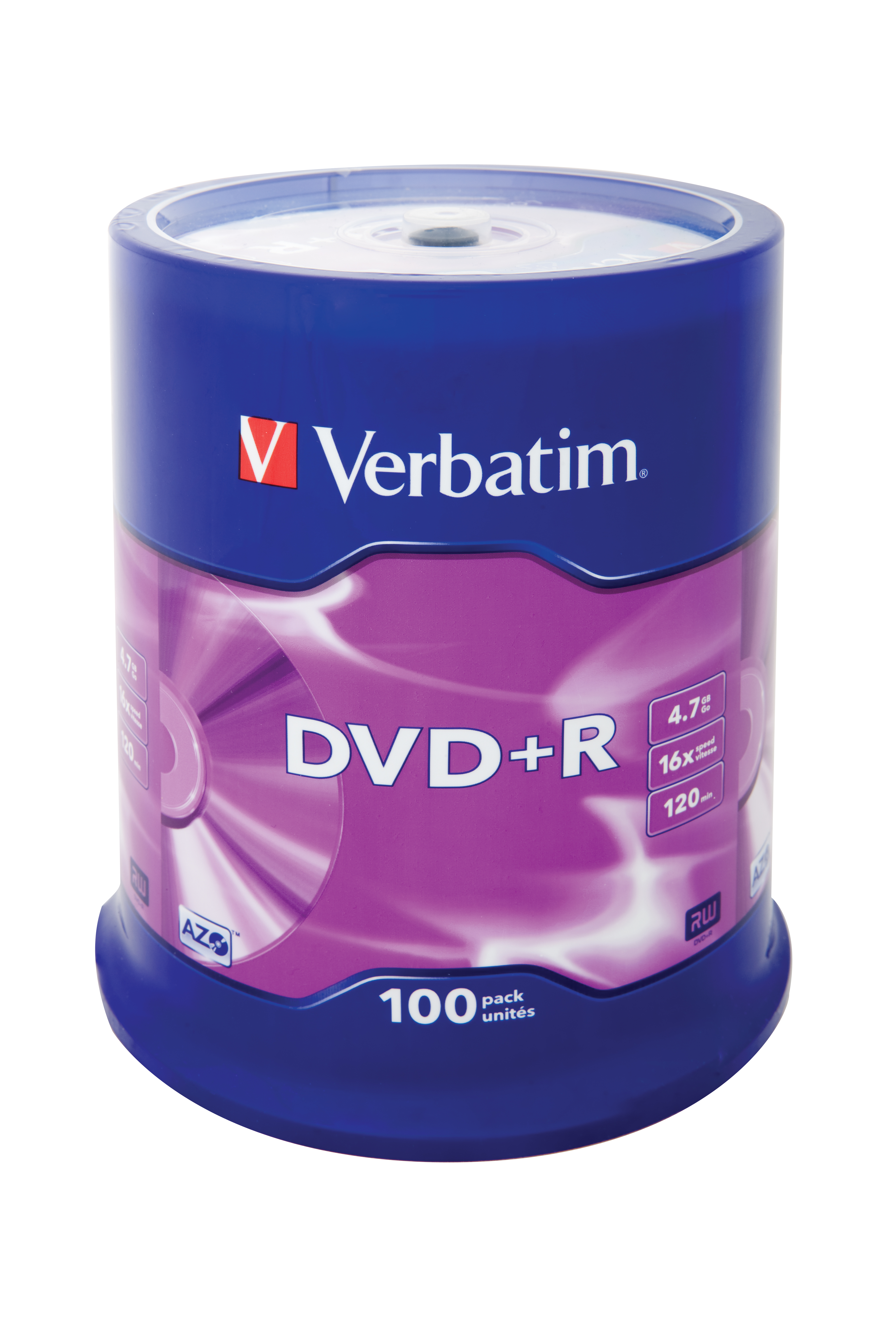 Image of Verbatim DVD+R Matt Silver 4.7 GB 100 pc(s)