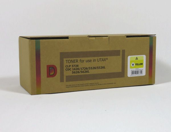 Data Direct Utax CLP1726 3726 4726 1626 Toner Yellow Compatible 447261