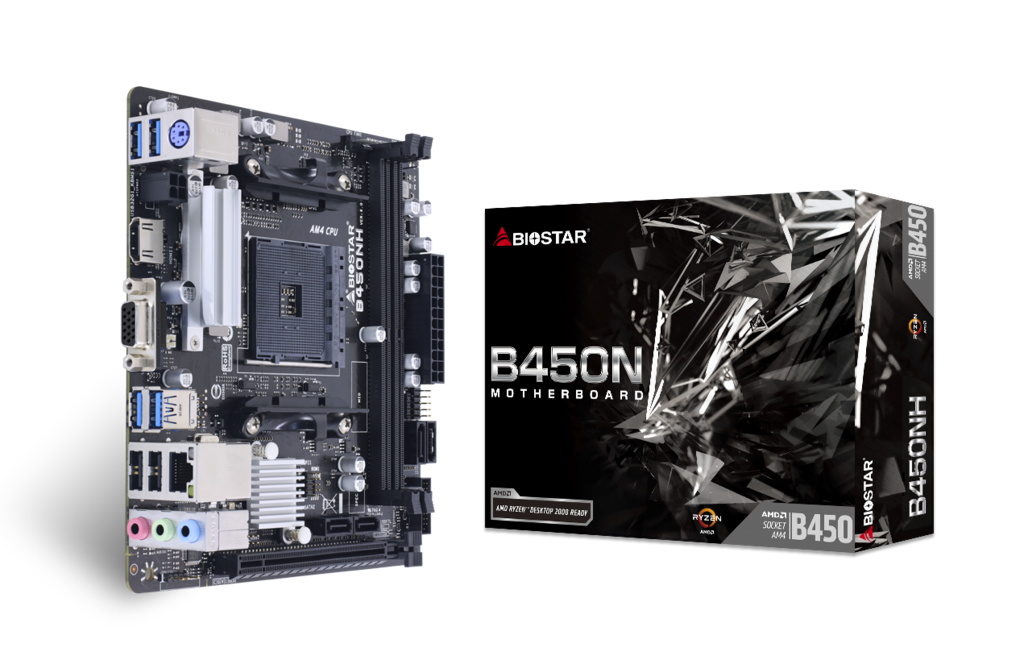 Image of Biostar B450NH motherboard AMD B450 Socket AM4 mini ATX